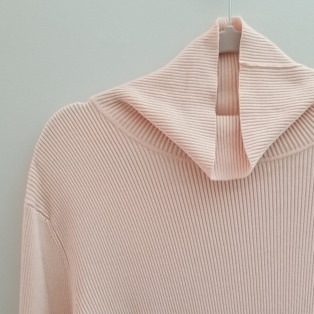Coldwater Creek Light Pink Turtleneck Sweater